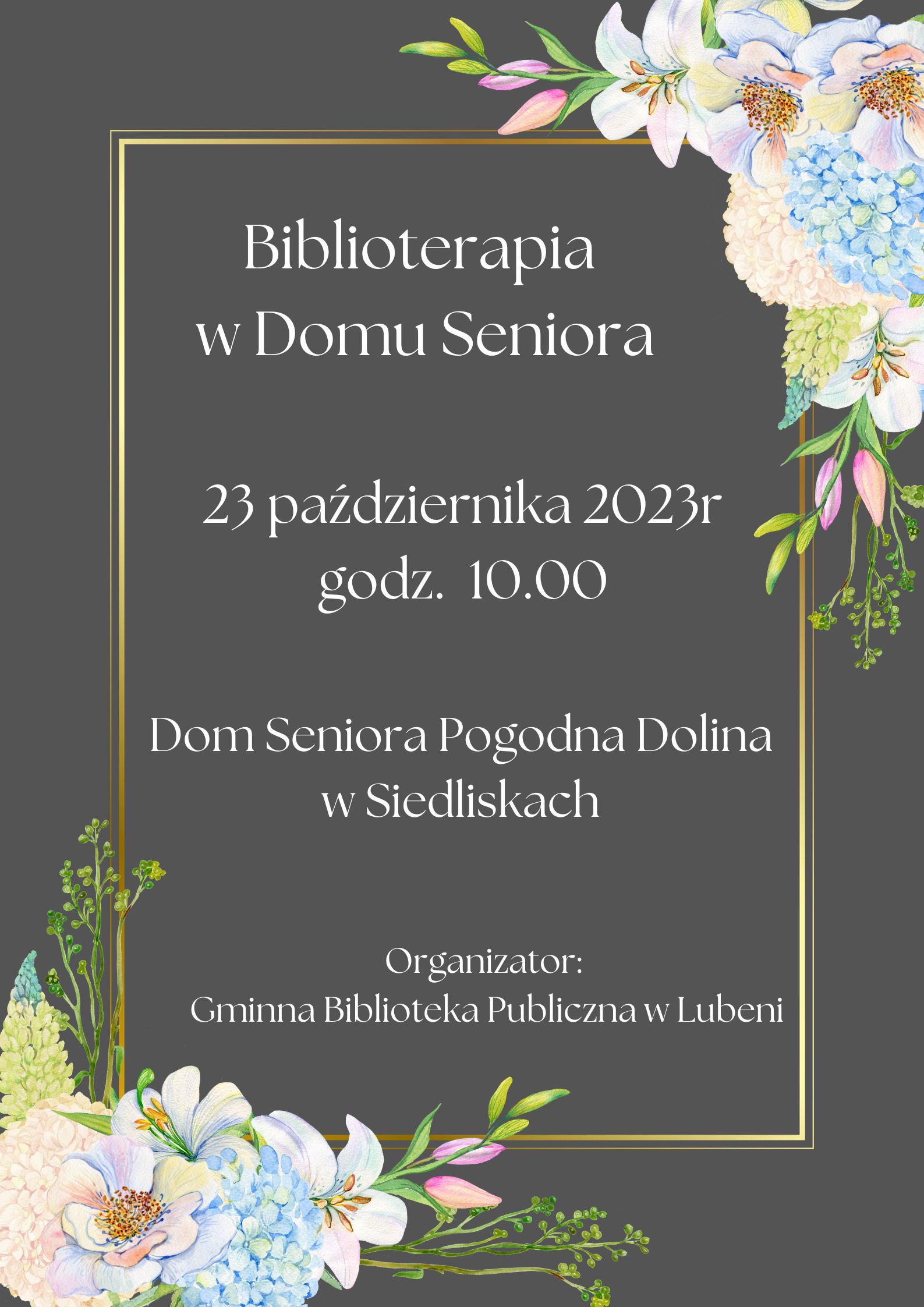 Biblioterapia - Gminna Biblioteka Publiczna w Lubeni