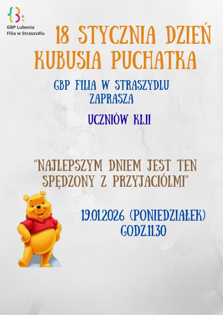 Świętujemy Dzień Kubusia Puchatka