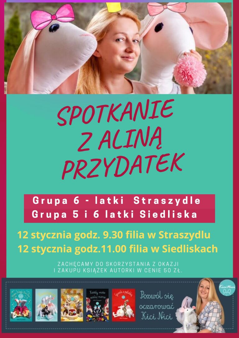 Zapraszamy na spotkanie autorskie