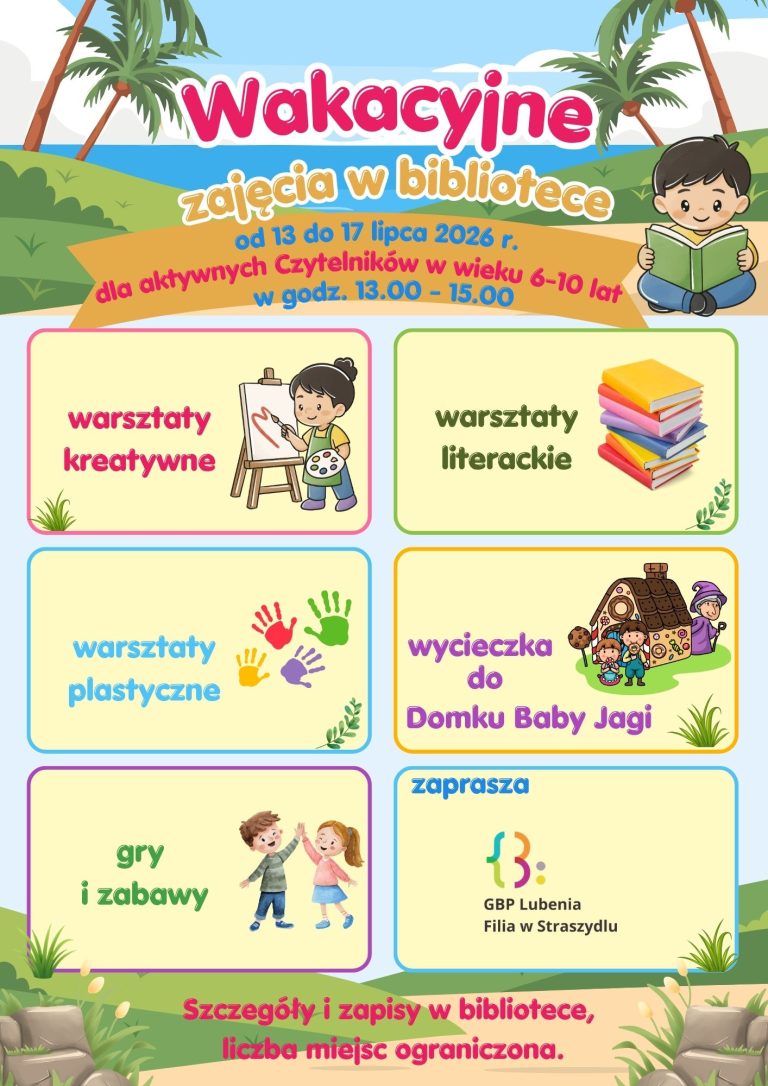 Zajęcia wakacyjne w bibliotece